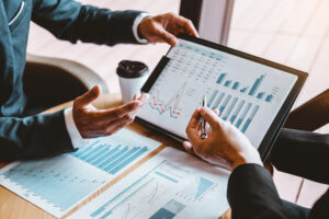 Business Consulting meeting working and brainstorming new business project finance investment concept